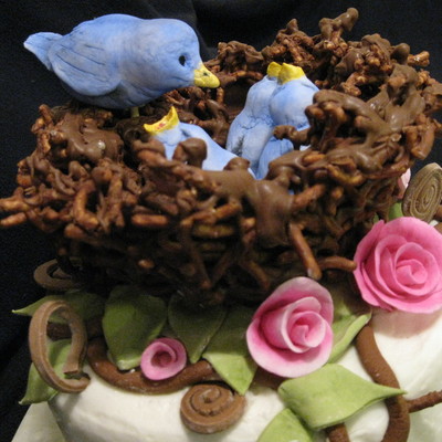 Mama Bird And Her Babies