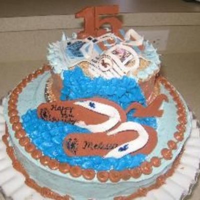 Hollister Beach Theme Cake For My Daughter's 15Th Birthday