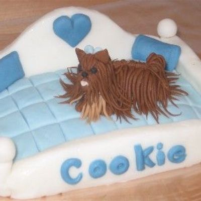Yorkie Fondant Cake Topper