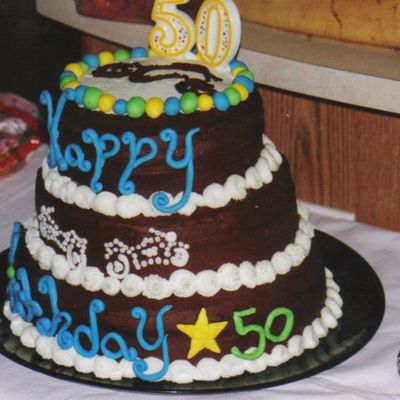 Whimsical Motorcycle Cake