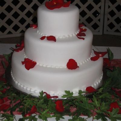 First Fondant Wedding Cake