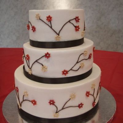 Fall Anniversary Cake