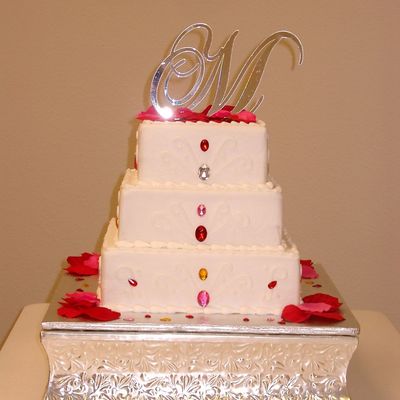 Square Wedding Cake