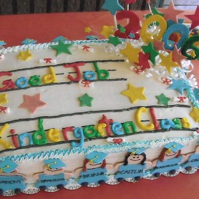 Kindergarten Graduation Cake
