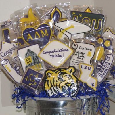 Lsu Graduation Cookie Bouquet