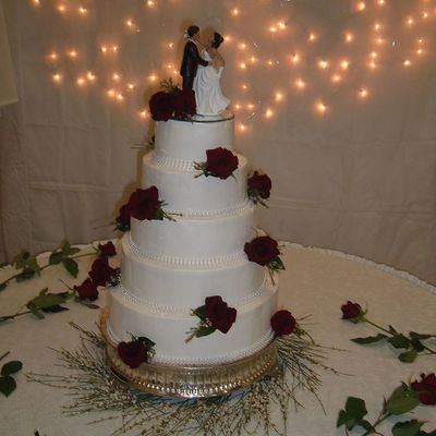 My First Wedding Cake, Five Tier 6,8,10,12,14"