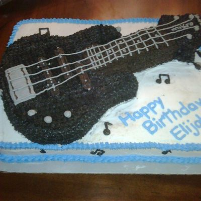 Guitar Birthday Cake