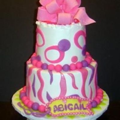Hot Pink Tiger Strip For Abigail 07065