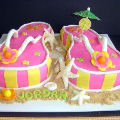 Flip Flop Cake Larger Version 07045
