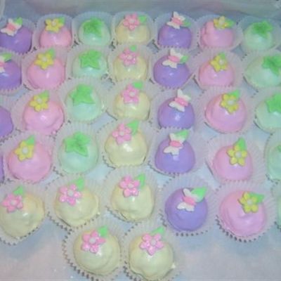 Cake Truffles Pastel Colors