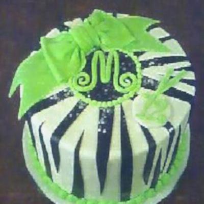 Zebra With Lime