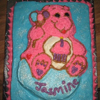 Pink Care Bear For My Daugters 1St Birthday