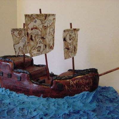 Pirate Ship Cake