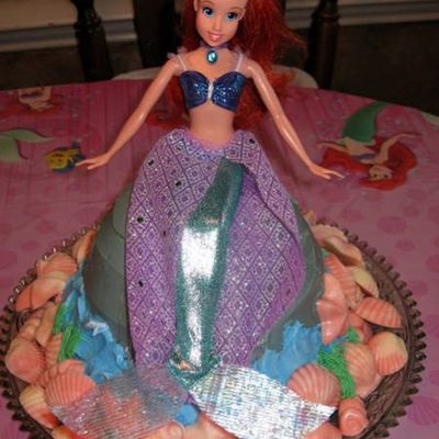 Ariel Birthday Cake