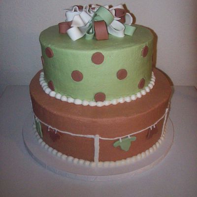 Neutral Clothesline Cake