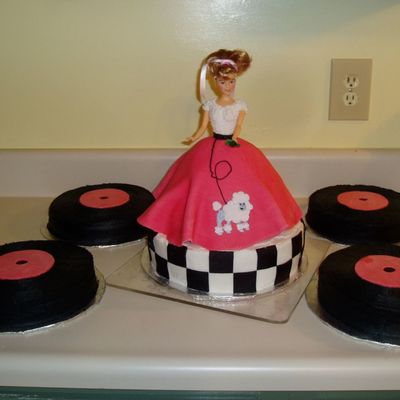 Poodle Skirt & Record Cakes