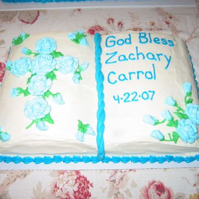 Zach's Baptism Cake 1