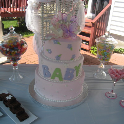 Baby Girl Baby Shower Cake