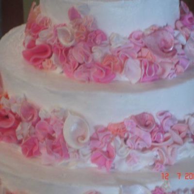 Bc With Satin Ice Fondant Calla Lilly And Roses