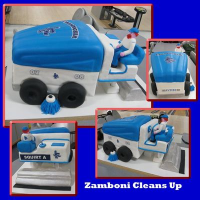 Zamboni Cleans Up!