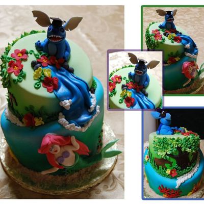 Ariel And Stitch For A Graduation