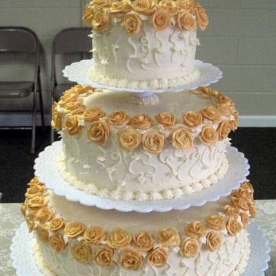 50Th Anniversary-Gold Roses