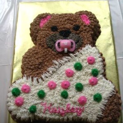 Baby Shower Teddy Bear With Blanket
