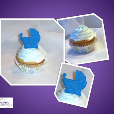 Baby Carriage Cupcakes