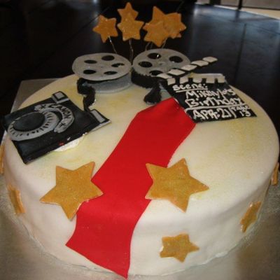 Hollywood Theme Teen Birthday Cake