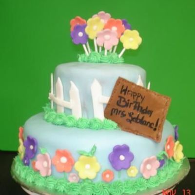 Birthday Garden Cake