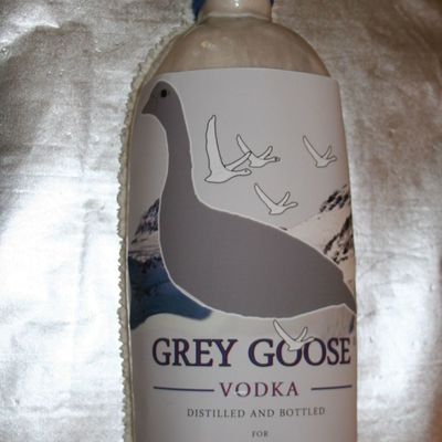 Grey Goose Vodka Bottle Cake