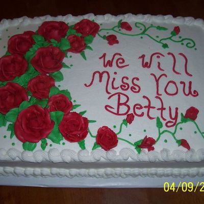 Betty's Retirement Cake