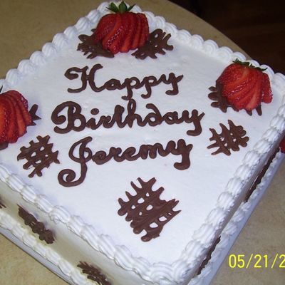 Strawberry Birthday Cake