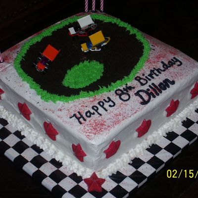 Sprint Car Racing Cake