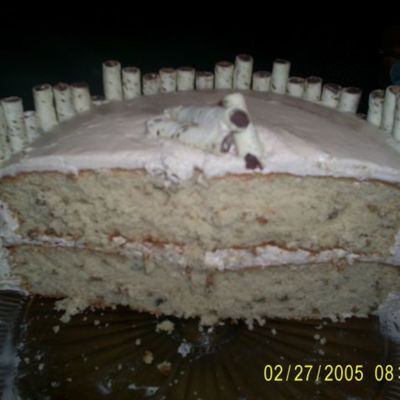 Round Maple Cake W/maple Icing