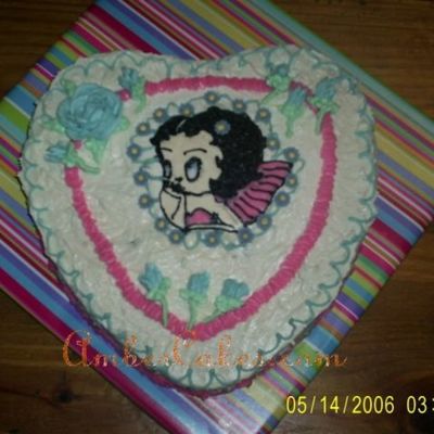 Betty Boop Heart Cake