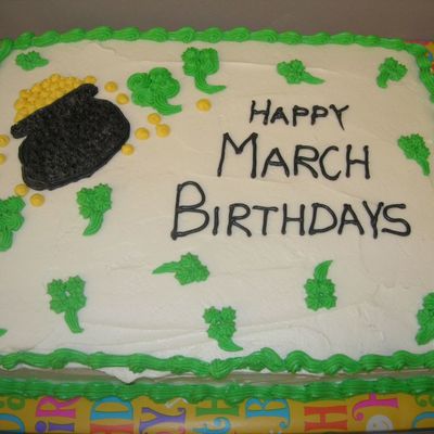 March Birthday Cake