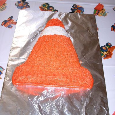 Traffic Cone Cake