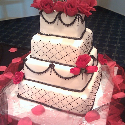 Black, White And Red Wedding