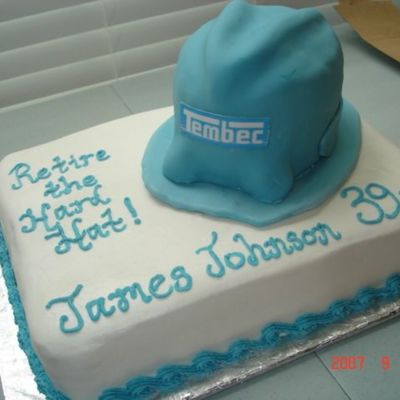 Hard Hat Cake For Retirement
