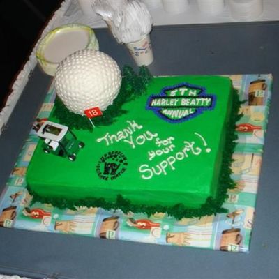 Charity Golf Outing Cake