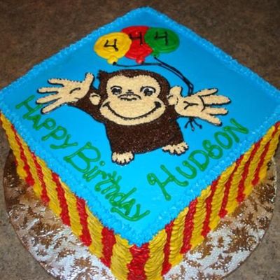 Curious George Birthday Cake