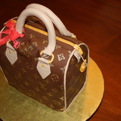 Louis Vuitton Purse Cake
