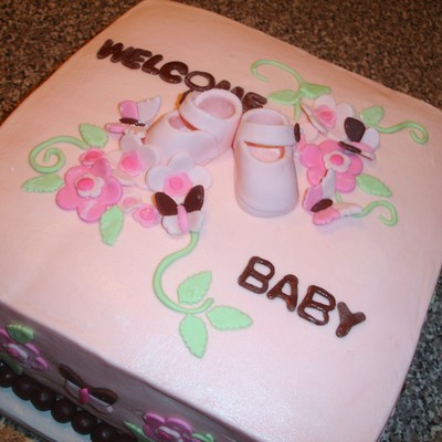 Baby Girl Baby Shower Cake