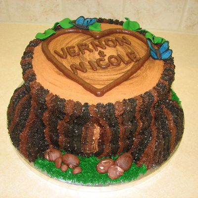 Nicole's Wedding - Groom's Cake (Front View)