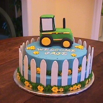 Another John Deere Baby Shower Cake