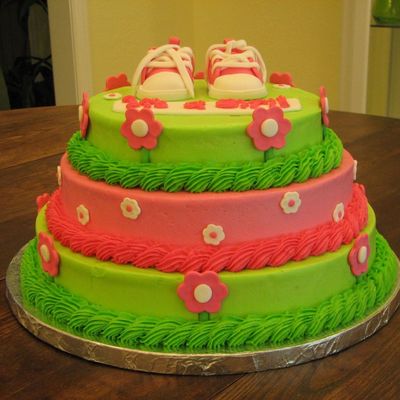 Baby Converse Cake (Front View)