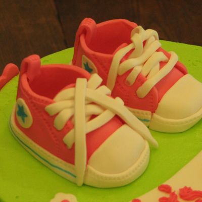 Baby Converse Cake (Side View)