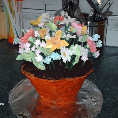 Flower Pot Cake