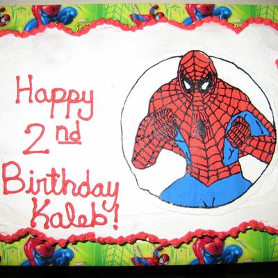 Spiderman Cupcake Cake